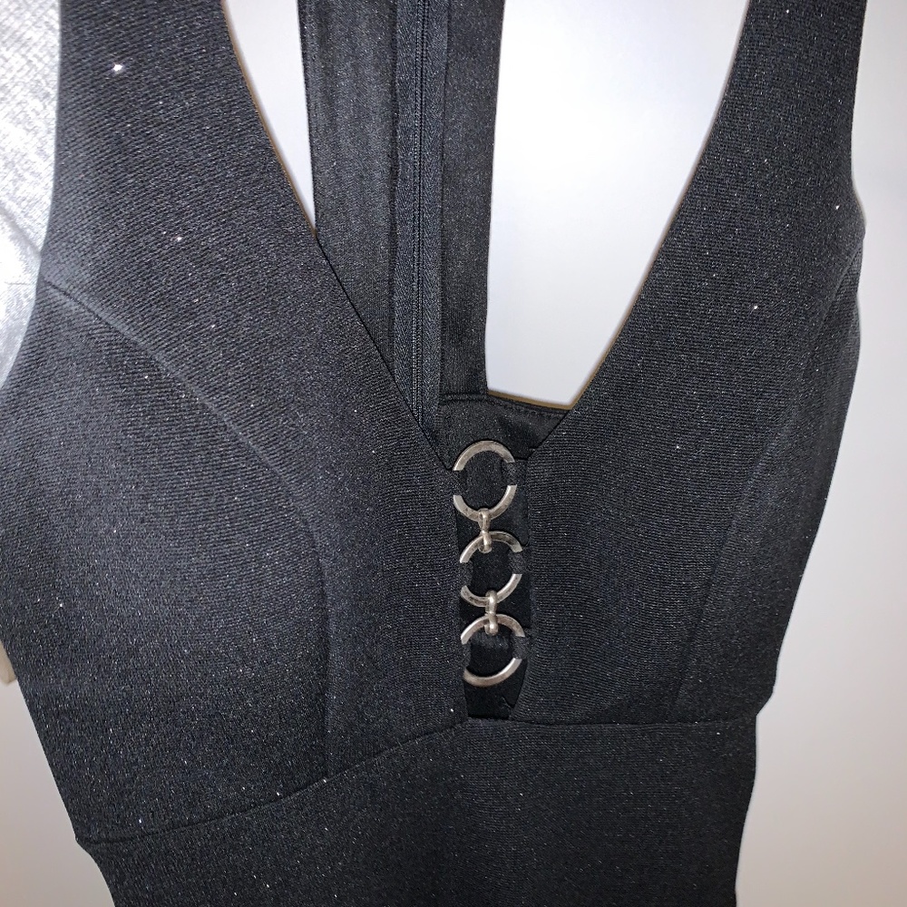 Black shimmer prom dress - Picture 3 of 4